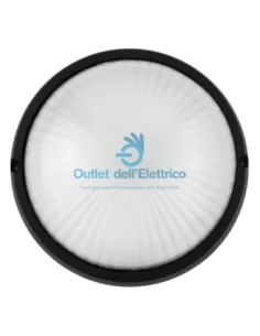 Rosa trade 1021 plafón redondo negro e27